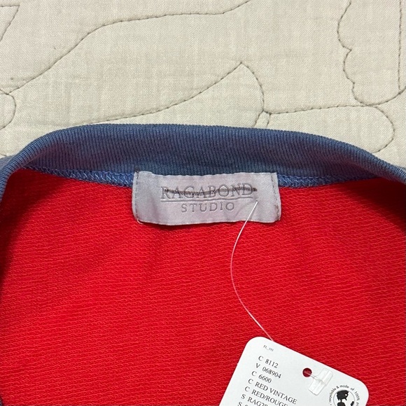 NWT Ragabond x Free People Lost & Found Ringer Tee XS Red Vintage - Picture 7 of 11